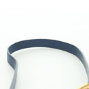 PRADA Schoudertas Nylon Leer Blauw Goud Auth ARZ849A-14
