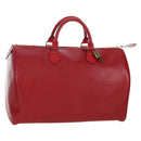 LOUIS VUITTON Epi Speedy 35 Hand Bag Castilian Red M42997 LV Auth ARZ854V-1