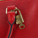 LOUIS VUITTON Epi Speedy 35 Hand Bag Castilian Red M42997 LV Auth ARZ854V-9