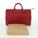 LOUIS VUITTON Epi Speedy 35 Hand Bag Castilian Red M42997 LV Auth ARZ854V-12