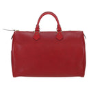 LOUIS VUITTON Epi Speedy 35 Hand Bag Castilian Red M42997 LV Auth ARZ854V-2
