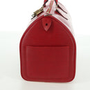 LOUIS VUITTON Epi Speedy 35 Hand Bag Castilian Red M42997 LV Auth ARZ854V-4