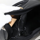 LOEWE Anagram Hand Bag Leather 2way Black Gold Auth ARZ855-11