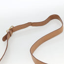 CELINE Macadam Canvas Shoulder Bag PVC Leather Brown Gold Auth ARZ857-8
