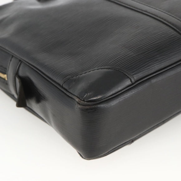 LOUIS VUITTON Epi Porte Documents Voyage Business Bag Black M40321 Auth ARZ858