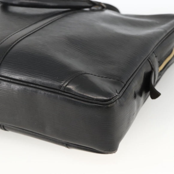 LOUIS VUITTON Epi Porte Documents Voyage Business Bag Black M40321 Auth ARZ858