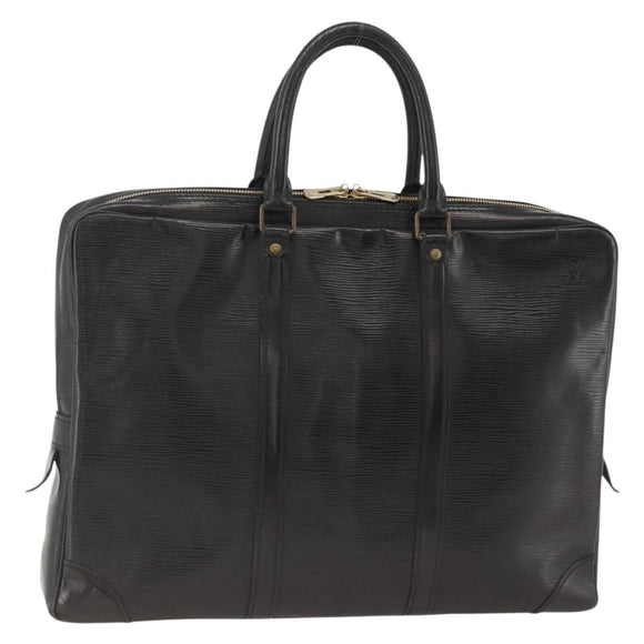 LOUIS VUITTON Epi Porte Documents Voyage Business Bag Black M40321 Auth ARZ858
