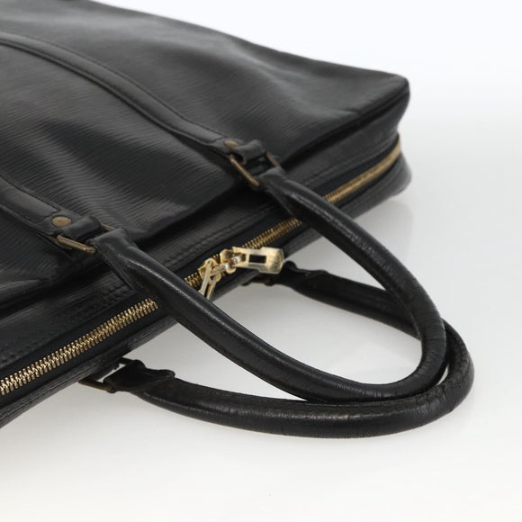LOUIS VUITTON Epi Porte Documents Voyage Business Bag Black M40321 Auth ARZ858