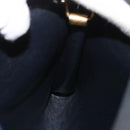 Christian Dior Trotter Canvas Shoulder Bag Navy Gold Auth ARZ859-19