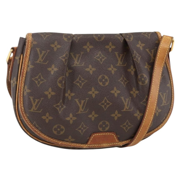 LOUIS VUITTON Monogram Menilmontant PM Shoulder Bag M40474 LV Auth ARZ861