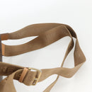 CELINE Macadam Canvas Backpack PVC Leather Brown Gold Auth ARZ862-14