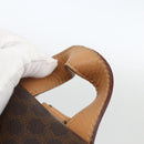 CELINE Macadam Canvas Backpack PVC Leather Brown Gold Auth ARZ862-8