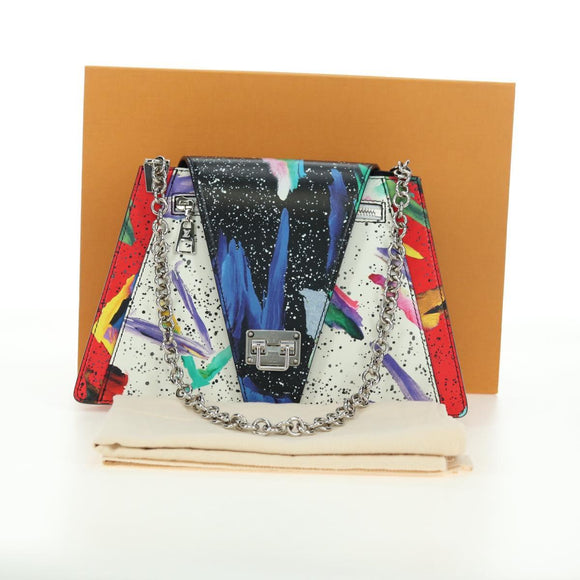 LOUIS VUITTON Trapeze Shoulder Bag Leather Multicolor M53791 LV Auth ARZ866SM