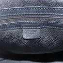 CELINE Macadam Canvas Hand Bag PVC Leather 2way Black Gold Auth ARZ869A-17