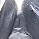 CELINE Macadam Canvas Hand Bag PVC Leather 2way Black Gold Auth ARZ869A-20