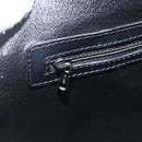 CELINE Macadam Canvas Hand Bag PVC Leather 2way Black Gold Auth ARZ869A-21