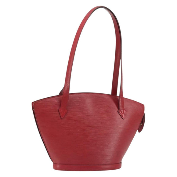 LOUIS VUITTON Epi Saint Jacques Poignees Long Hand Bag Red M52337 Auth ARZ870