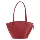 LOUIS VUITTON Epi Saint Jacques Poignees Long Hand Bag Red M52337 Auth ARZ870-2