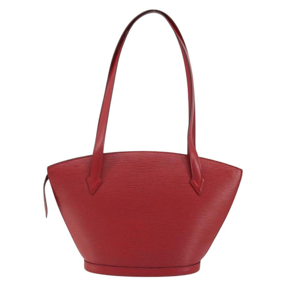 LOUIS VUITTON Epi Saint Jacques Poignees Long Hand Bag Red M52337 Auth ARZ870