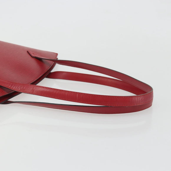 LOUIS VUITTON Epi Saint Jacques Poignees Long Hand Bag Red M52337 Auth ARZ870