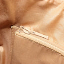 BURBERRY Nova Check Shoulder Bag Canvas Leather Beige Silver Auth ARZ872-20
