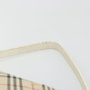 BURBERRY Nova Check Shoulder Bag Canvas Leather Beige Silver Auth ARZ872-8