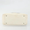 BURBERRY Nova Check Shoulder Bag Canvas Leather Beige Silver Auth ARZ872-5