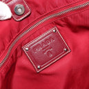 PRADA Tote Bag Nylon Pink Silver Auth ARZ877-18