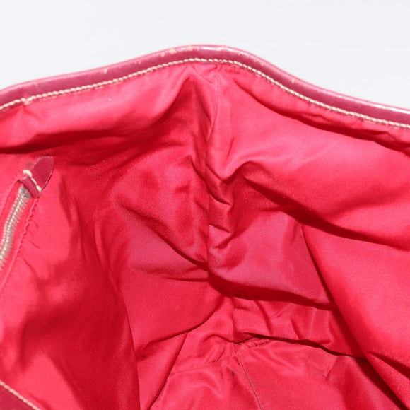 PRADA Tote Bag Nylon Pink Silver Auth ARZ877