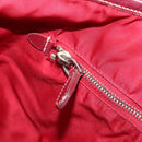 PRADA Tote Bag Nylon Pink Silver Auth ARZ877-21