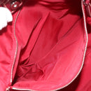 PRADA Tote Bag Nylon Pink Silver Auth ARZ877-22