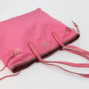 PRADA Tote Bag Nylon Pink Silver Auth ARZ877-6