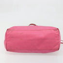 PRADA Tote Bag Nylon Pink Silver Auth ARZ877-5