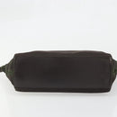 PRADA Hand Bag Nylon Brown Silver Auth ARZ881-5