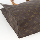 LOUIS VUITTON Monogram Sac Plat Hand Bag M51140 LV Auth ARZ886-14