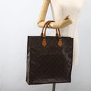 LOUIS VUITTON Monogram Sac Plat Hand Bag M51140 LV Auth ARZ886-19