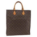 LOUIS VUITTON Monogram Sac Plat Hand Bag M51140 LV Auth ARZ886-1