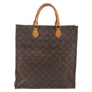 LOUIS VUITTON Monogram Sac Plat Hand Bag M51140 LV Auth ARZ886-2