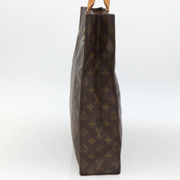 LOUIS VUITTON Monogram Sac Plat Hand Bag M51140 LV Auth ARZ886