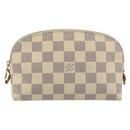 LOUIS VUITTON Damier Azur Pochette Cosmetic PM Pouch N60024 LV Auth ARZ890-13