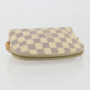 LOUIS VUITTON Damier Azur Pochette Cosmetic PM Pouch N60024 LV Auth ARZ890-5