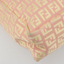 FENDI Zucchino Canvas Hand Bag Pink Gold Auth ARZ892A-14