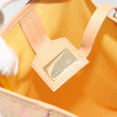 FENDI Zucchino Canvas Hand Bag Pink Gold Auth ARZ892A-10