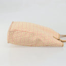 FENDI Zucchino Canvas Hand Bag Pink Gold Auth ARZ892A-3