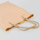 FENDI Zucchino Canvas Hand Bag Pink Gold Auth ARZ892A-6