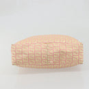 FENDI Zucchino Canvas Hand Bag Pink Gold Auth ARZ892A-5