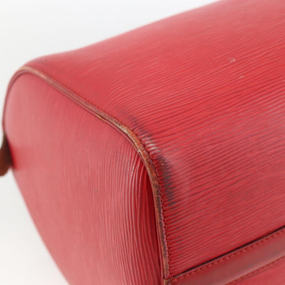 LOUIS VUITTON Epi Speedy 30 Hand Bag Castilian Red M43007 LV Auth ARZ895