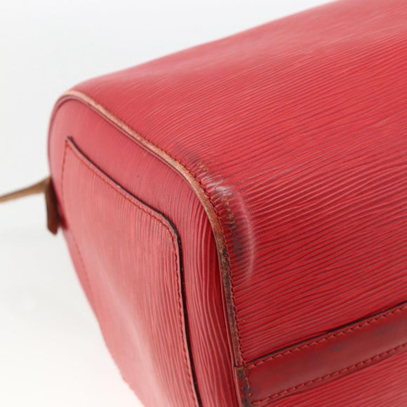 LOUIS VUITTON Epi Speedy 30 Hand Bag Castilian Red M43007 LV Auth ARZ895