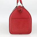LOUIS VUITTON Epi Speedy 30 Hand Bag Castilian Red M43007 LV Auth ARZ895-5