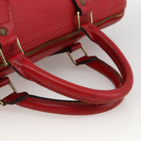 LOUIS VUITTON Epi Speedy 30 Hand Bag Castilian Red M43007 LV Auth ARZ895